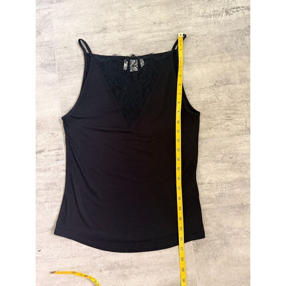 H&M Black Lace-Trimmed Strappy Top Size S - Picture 9 of 9